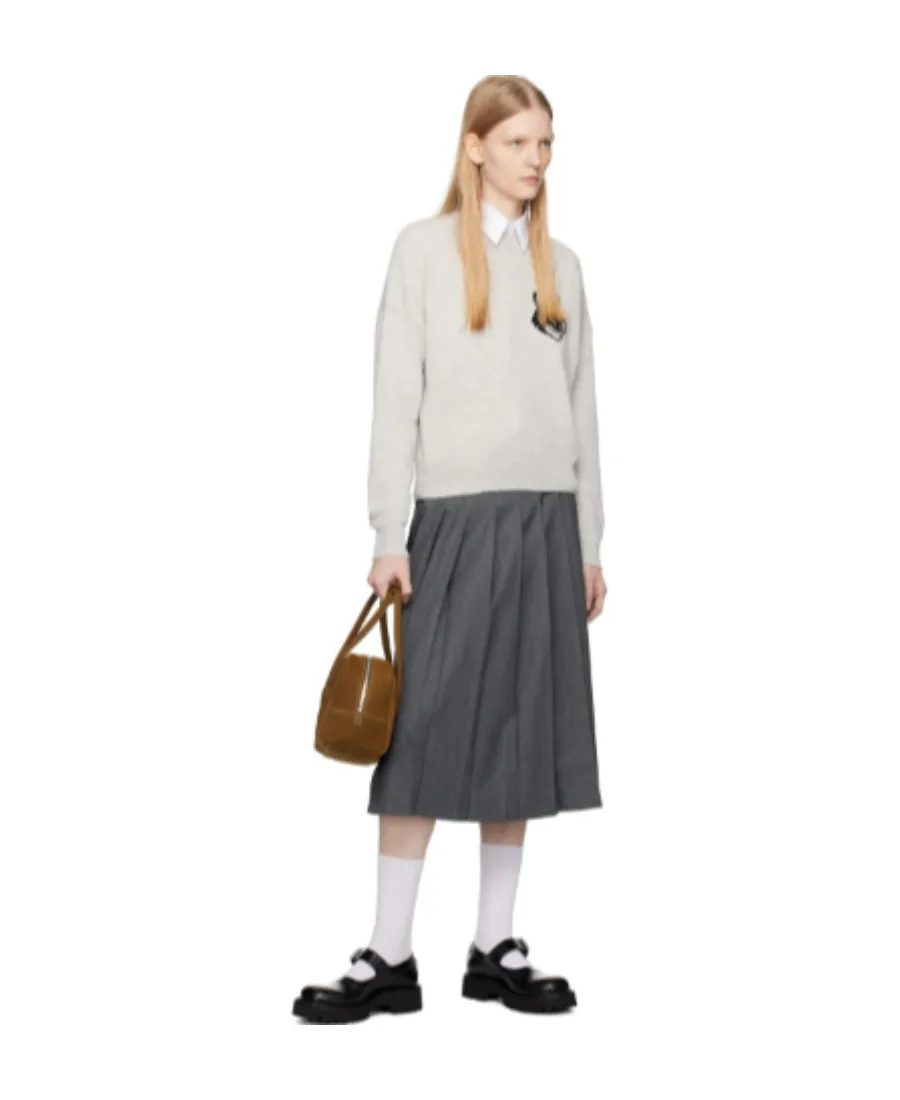 Logo-Intarsia Wool Jumper