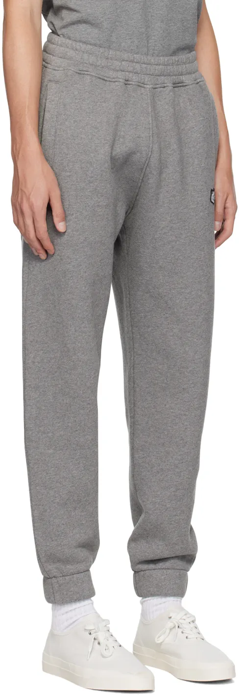 Elasticated-Waistband Logo Patch Track Pants