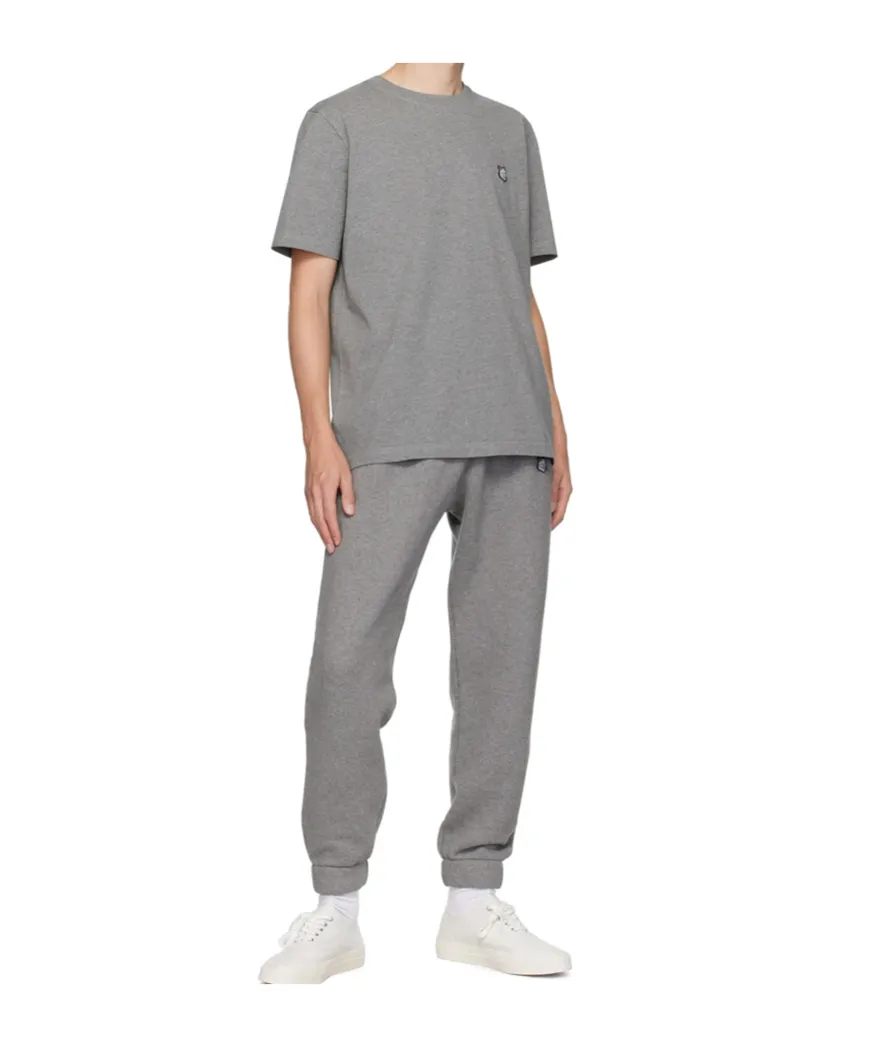Elasticated-Waistband Logo Patch Track Pants