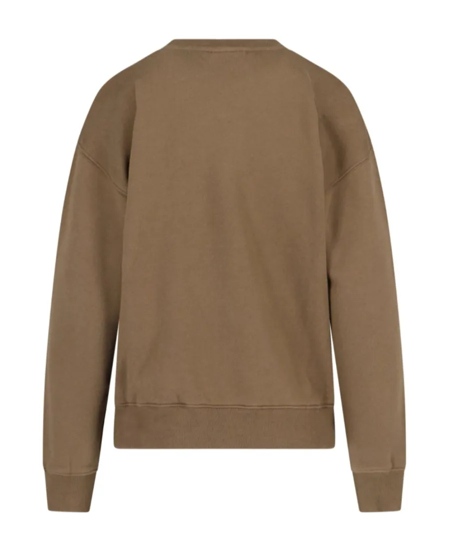 Fox Motif Crewneck Sweatshirt