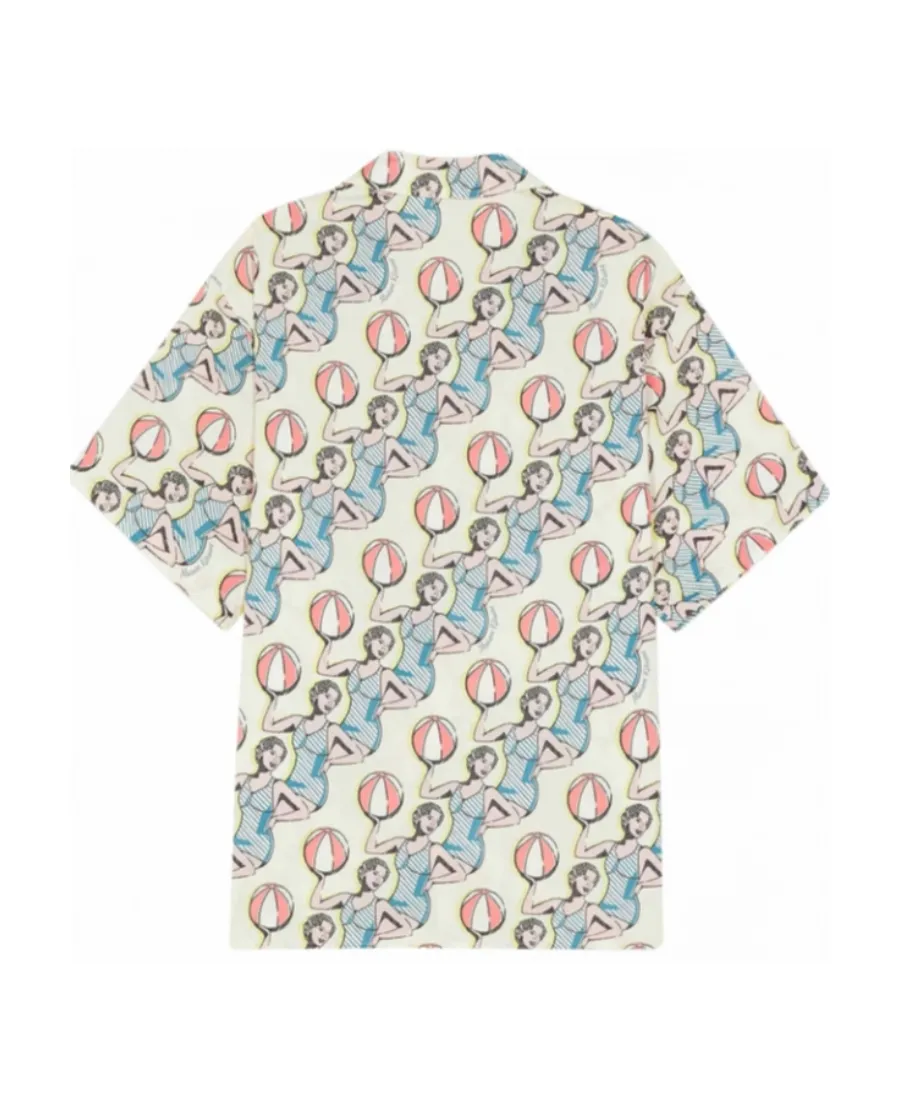 Graphic-Print Cotton Shirt