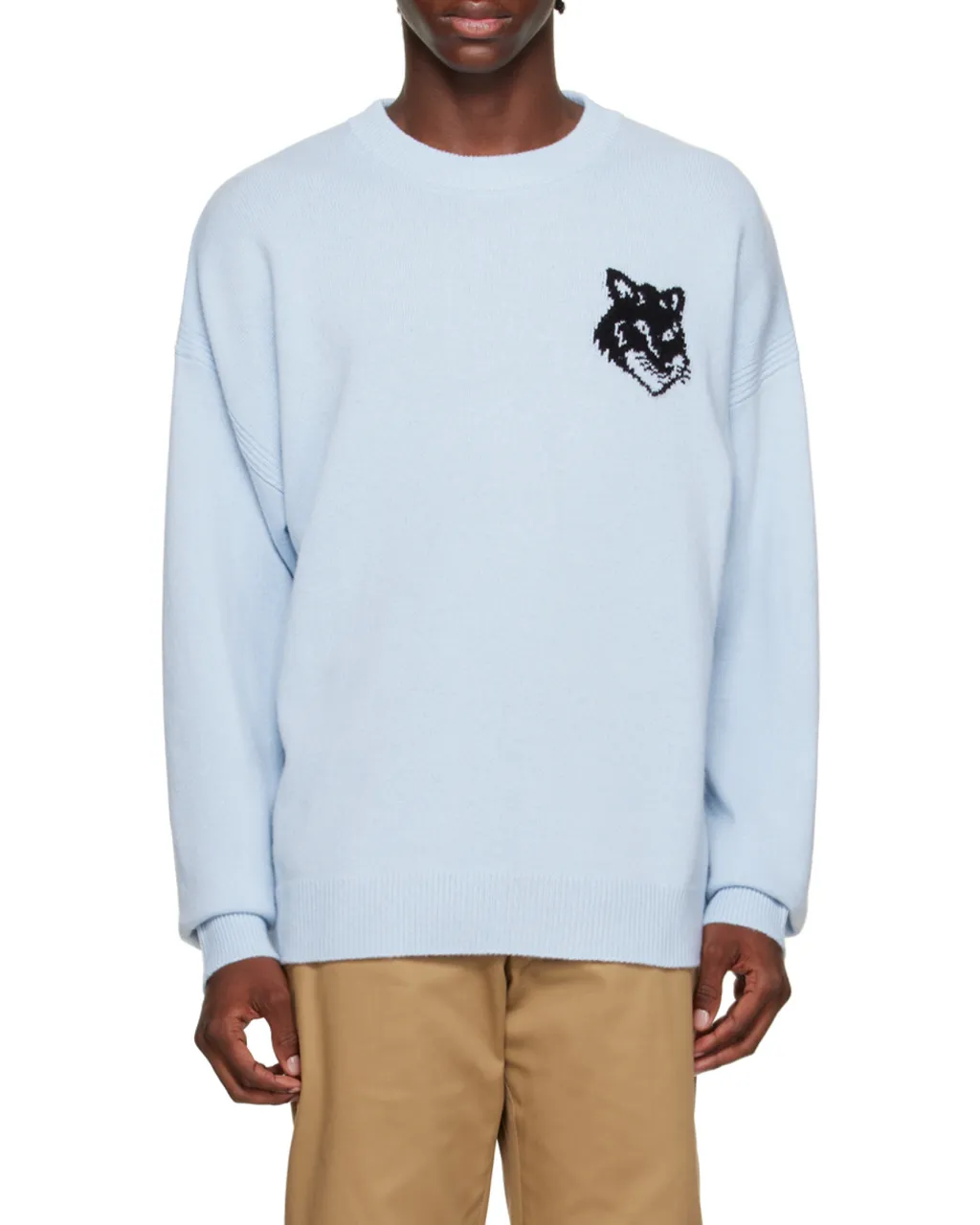 Fox Intarsia-Knit Jumper