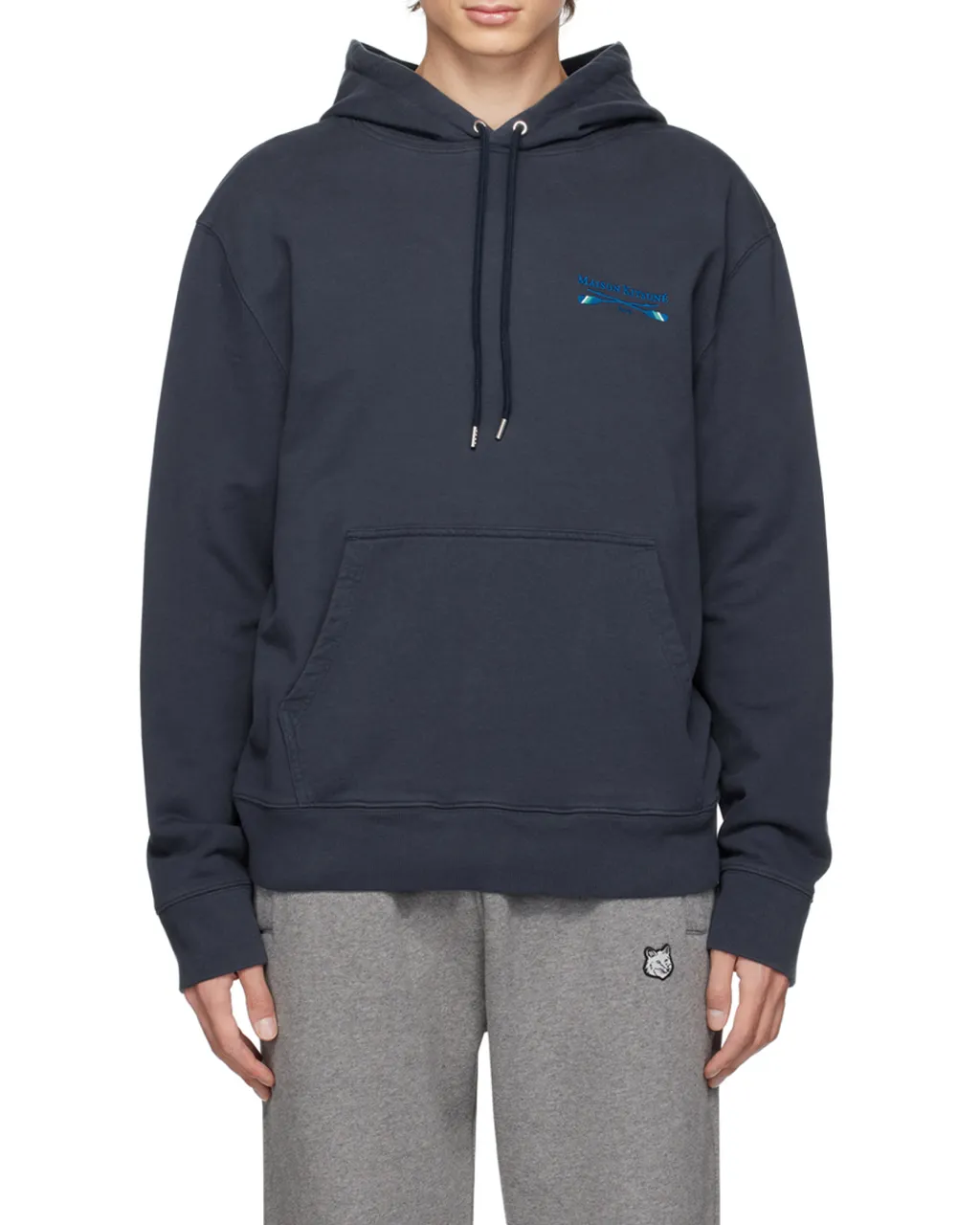 Oars Logo-Embroidered Drawstring Hoodie