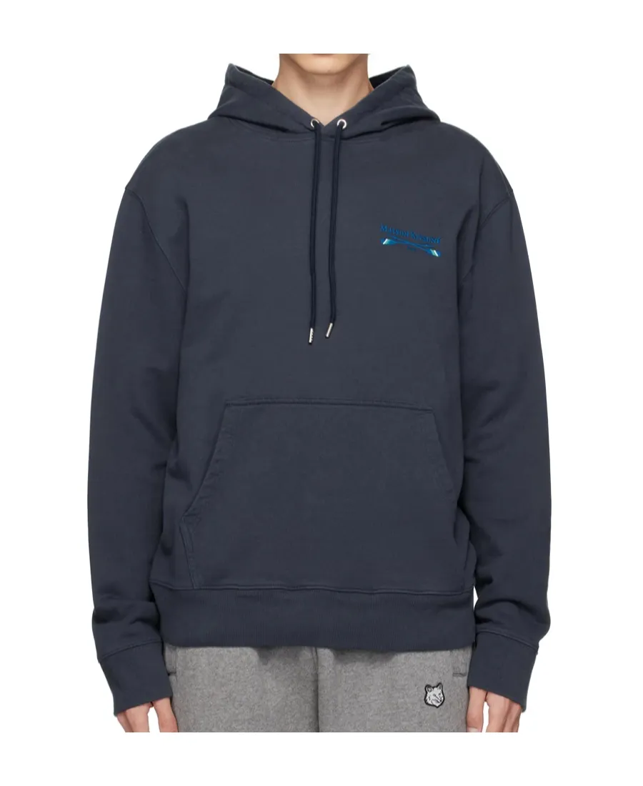 Oars Logo-Embroidered Drawstring Hoodie