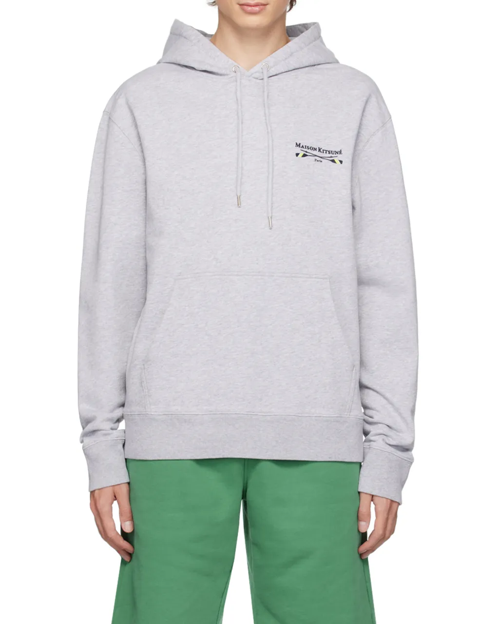 Oars Logo-Embroidered Cotton Hoodie