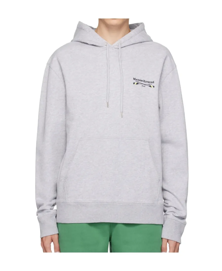 Oars Logo-Embroidered Cotton Hoodie