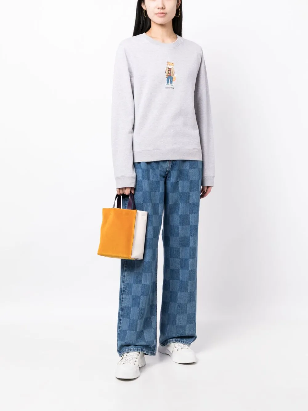 Fox Printed Crewneck Sweatshirt