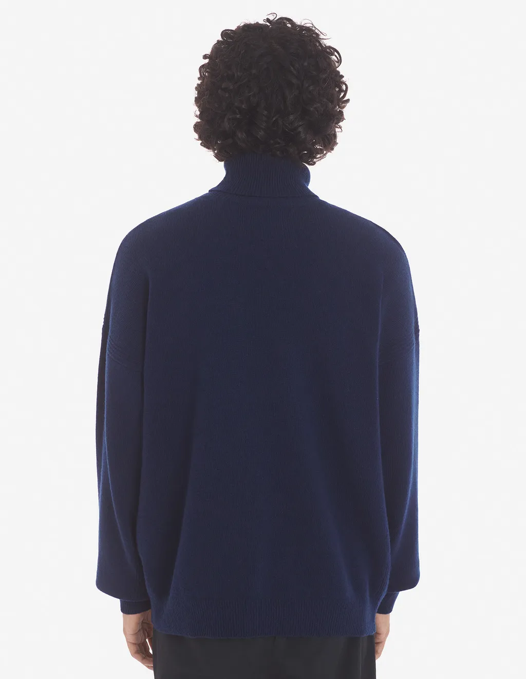 Roll-Neck Fox Head Intarsia Knit Jumper