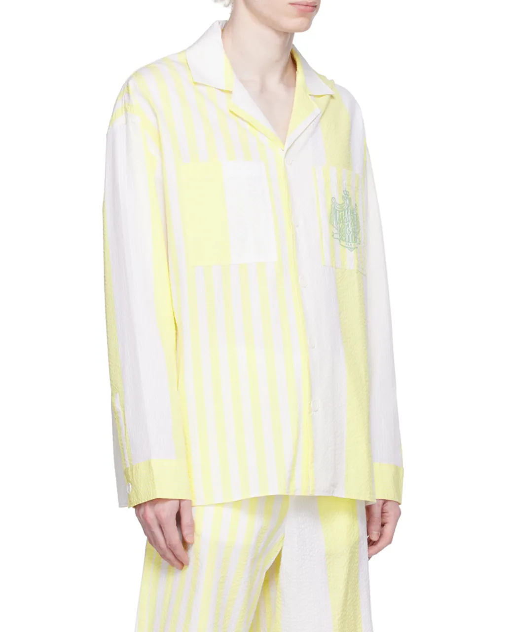Logo-Print Striped Cotton Shirt