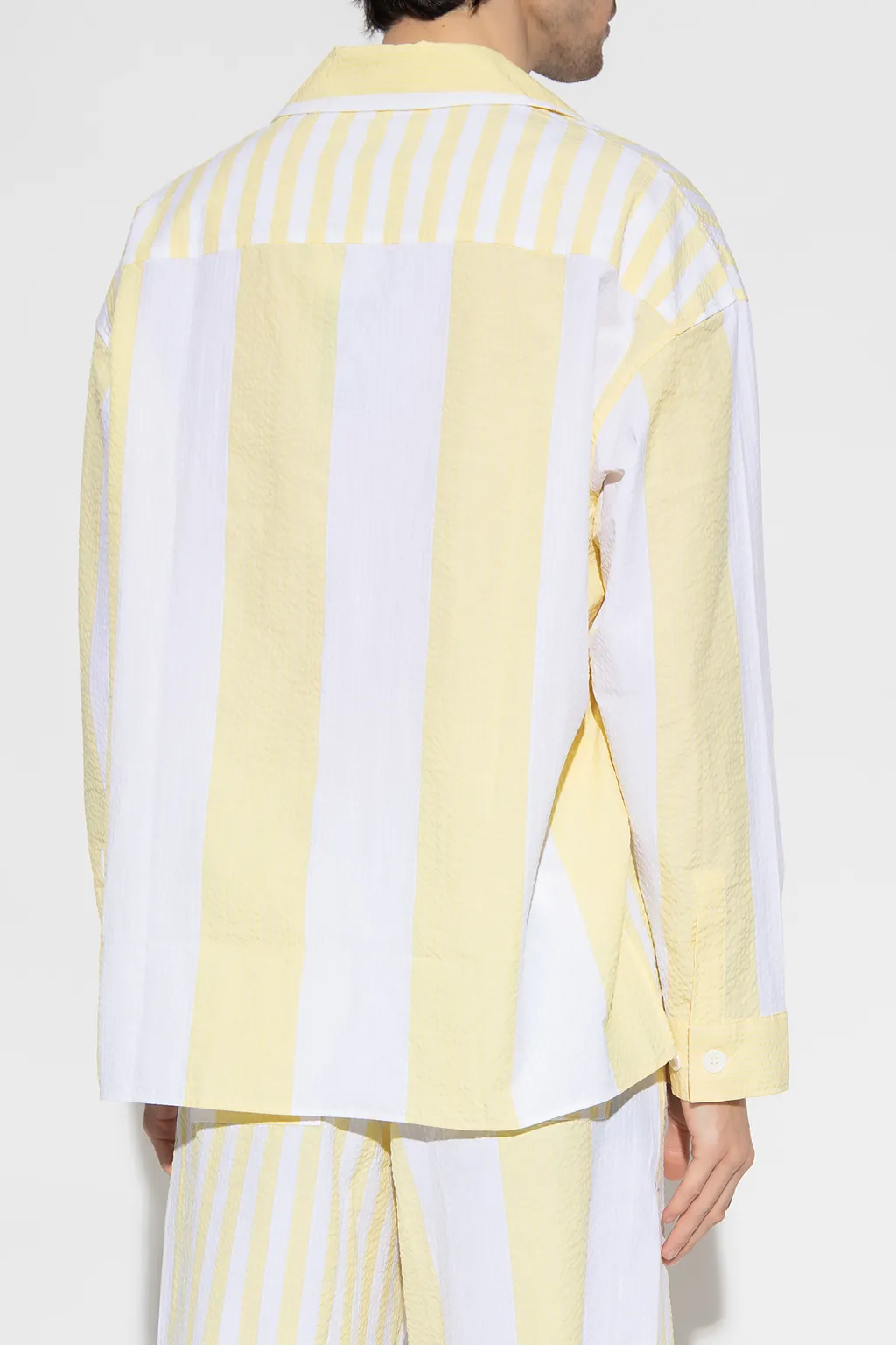 Logo-Print Striped Cotton Shirt