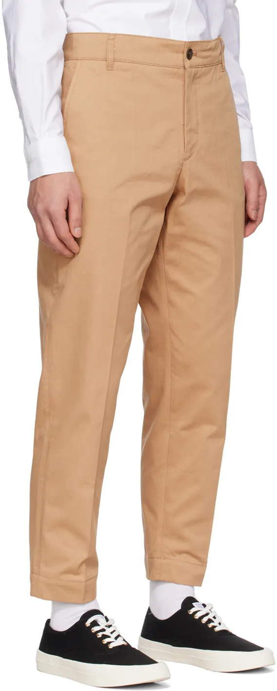 Straight-Leg Cropped Tailored Trousers