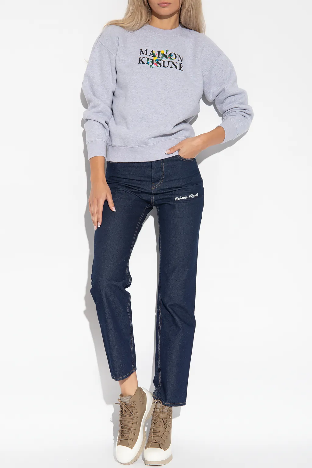 Logo Printed Crewneck Sweatshirt