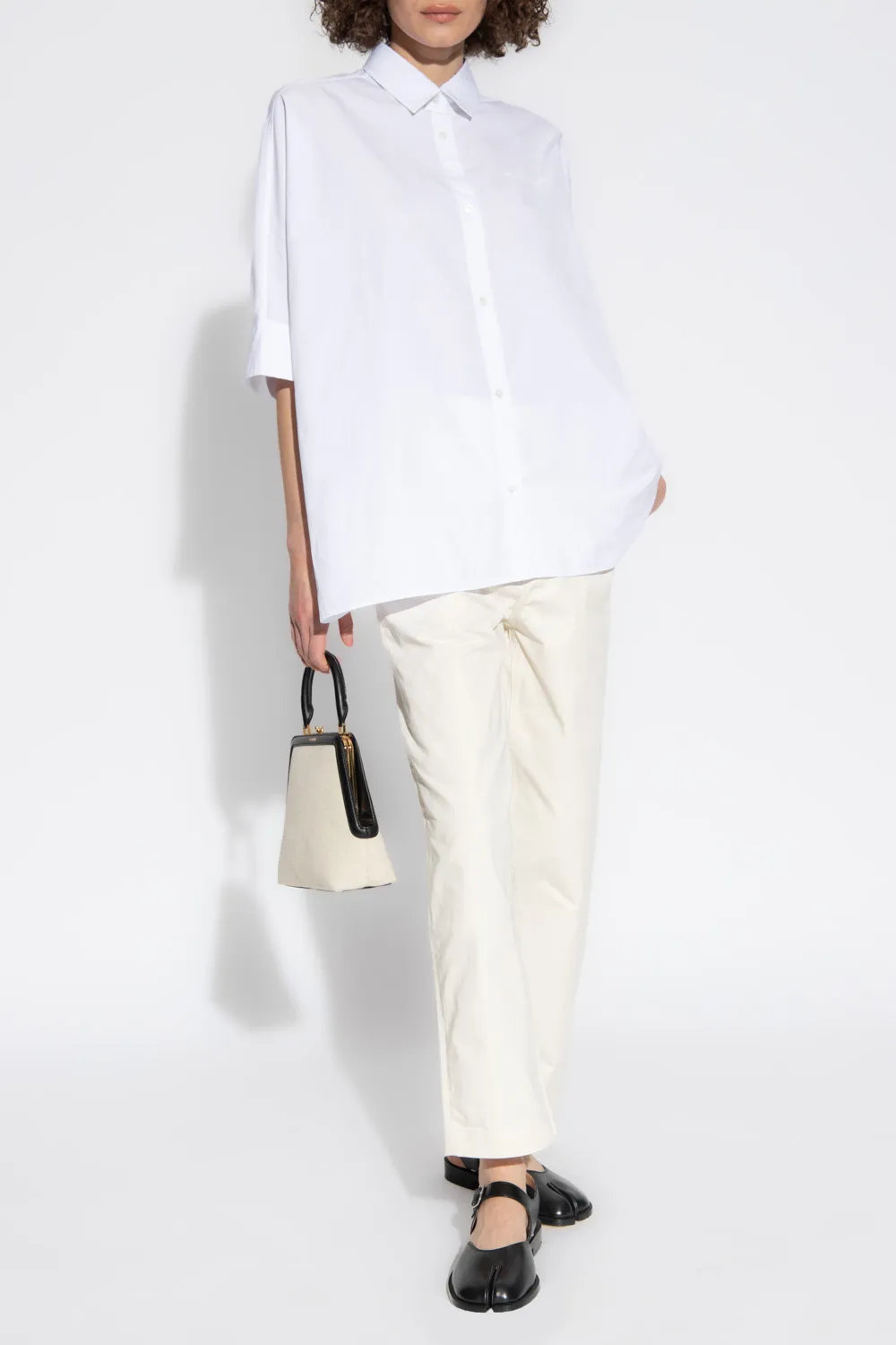 Embroidered-Logo Cotton Pants