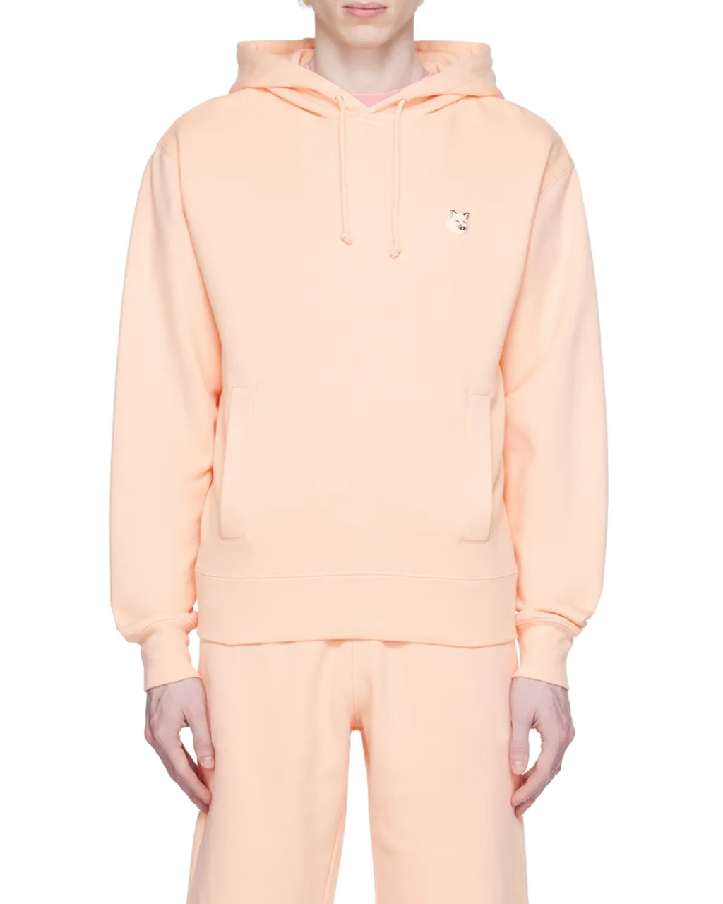 Fox Head Patch Drawstring Hoodie