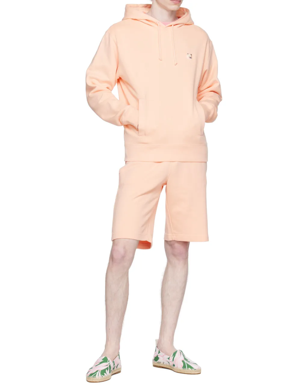 Fox Head Patch Drawstring Hoodie