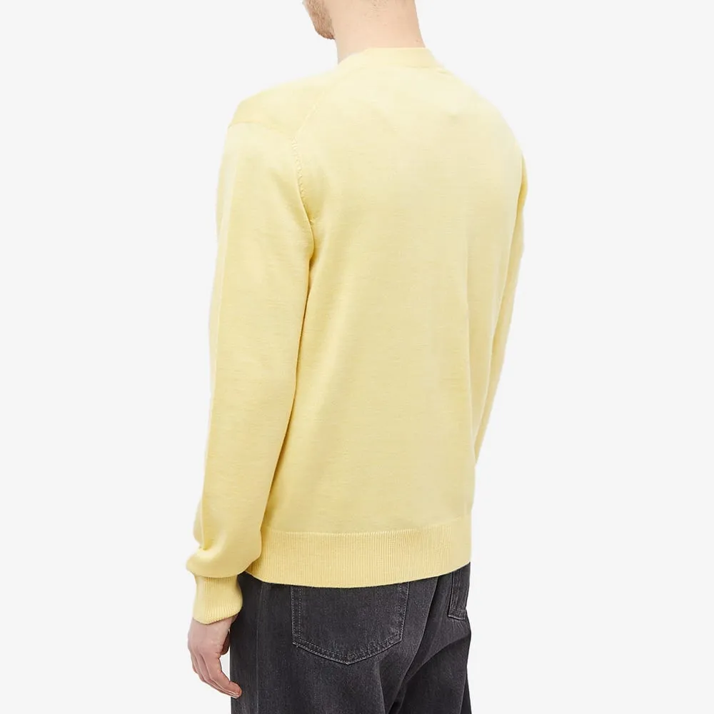 Fox Head-Patch Knitted Cardigan