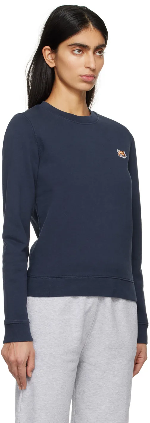 Fox Head Patch Crewneck Sweatshirt