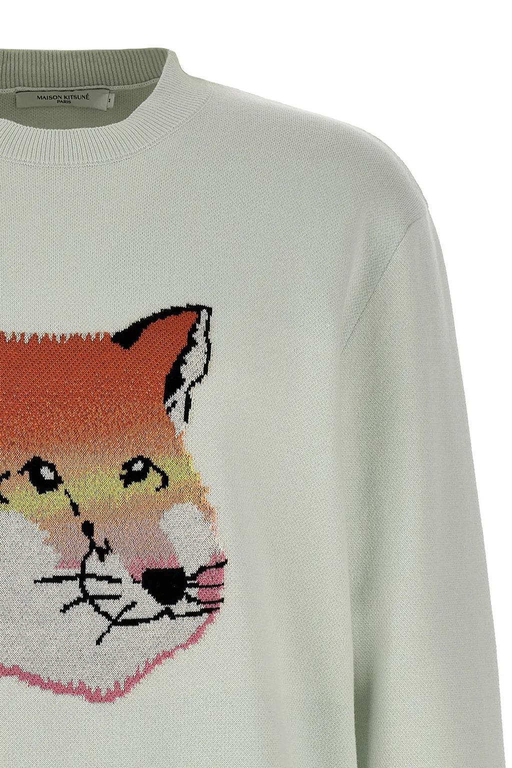 Fox Head Intarsia-Knit Jumper