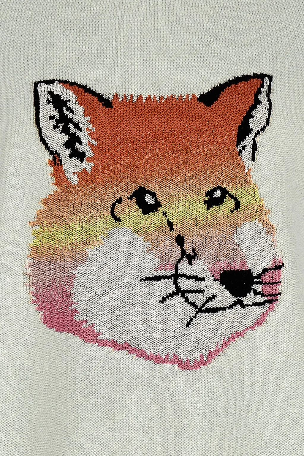 Fox Head Intarsia-Knit Jumper