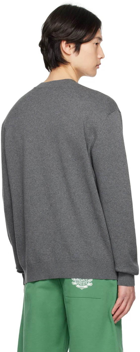 Fox Head Intarsia-Knit Jumper