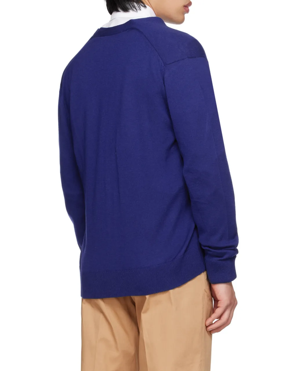 Chillax Fox-Patch V-Neck Cardigan