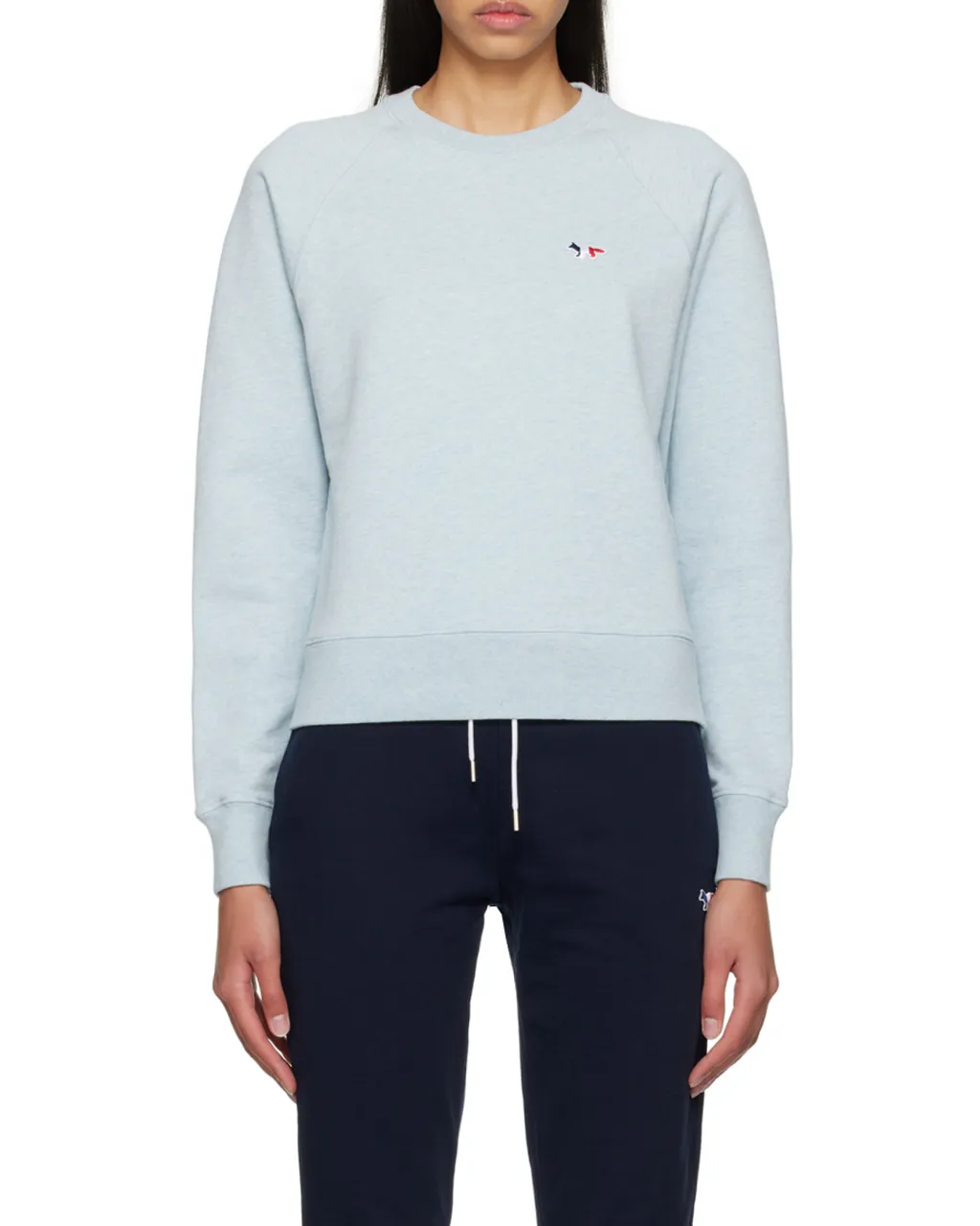 Fox Embroidered Crewneck Sweatshirt