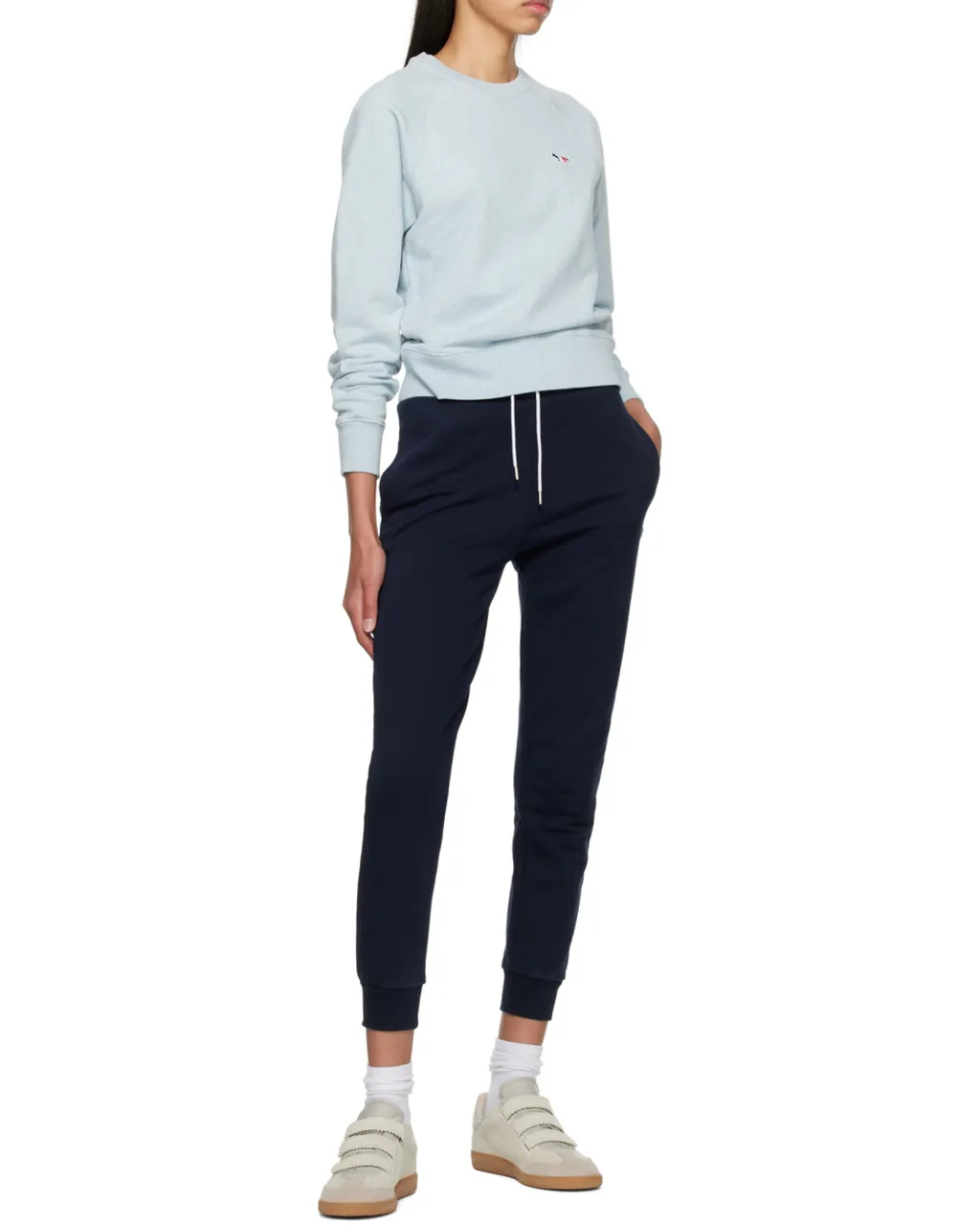 Fox Embroidered Crewneck Sweatshirt
