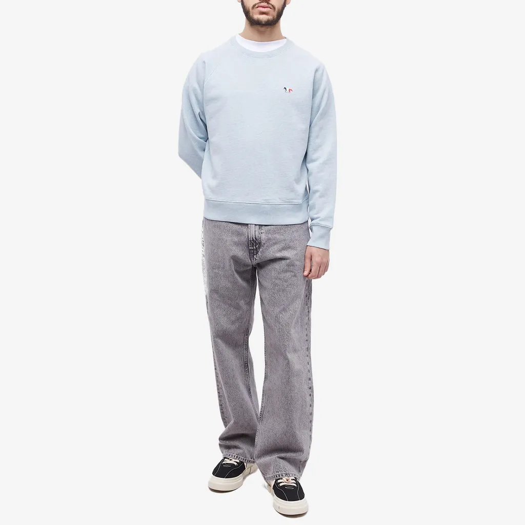 Fox Embroidered Crewneck Sweatshirt