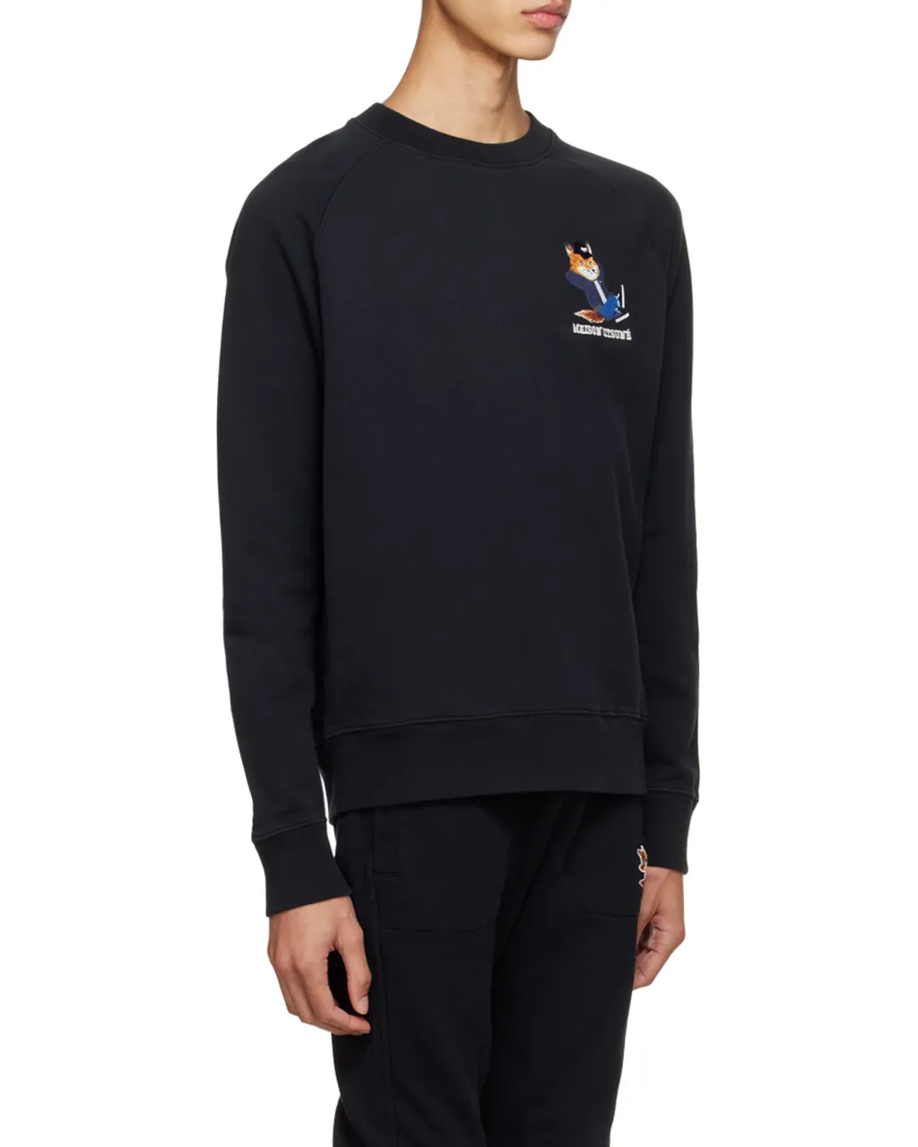 Logo-Patch Crew Neck Sweatshirt