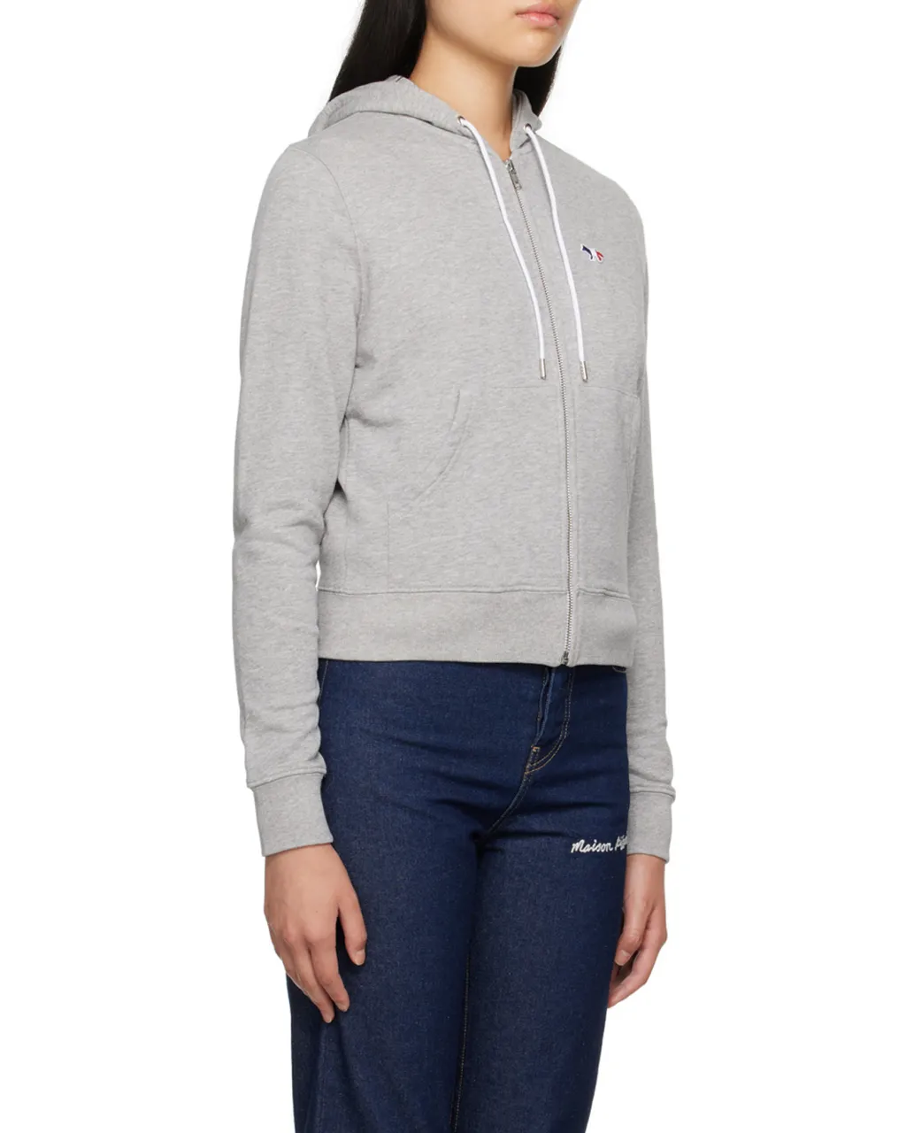 Cotton Logo-Patch Hoodie