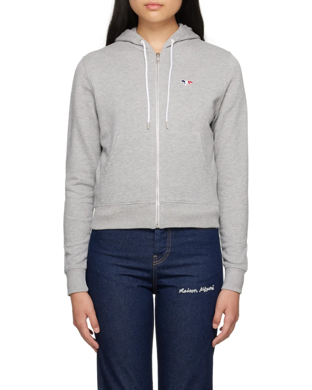 Cotton Logo-Patch Hoodie