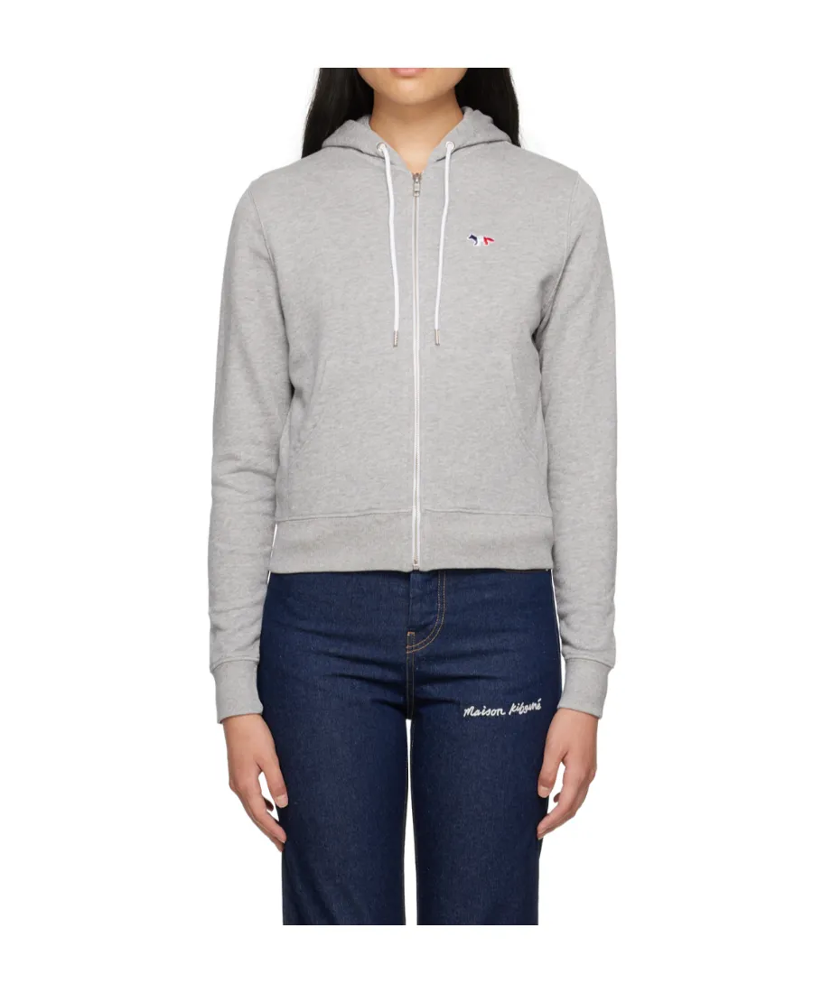 Cotton Logo-Patch Hoodie
