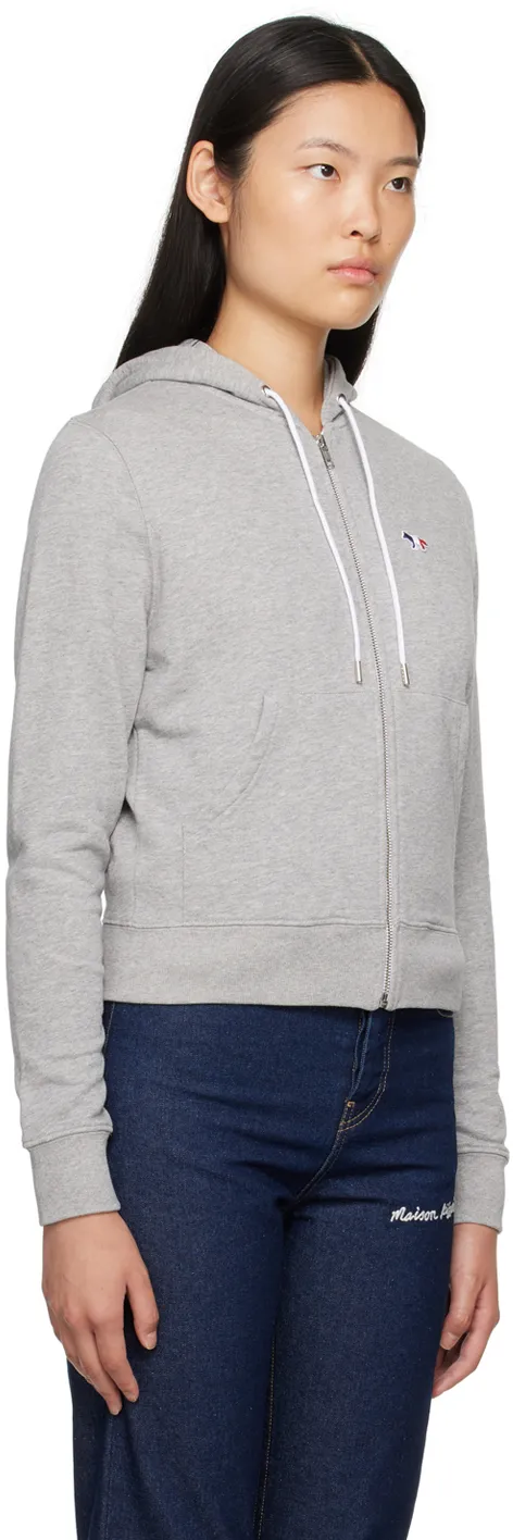 Cotton Logo-Patch Hoodie