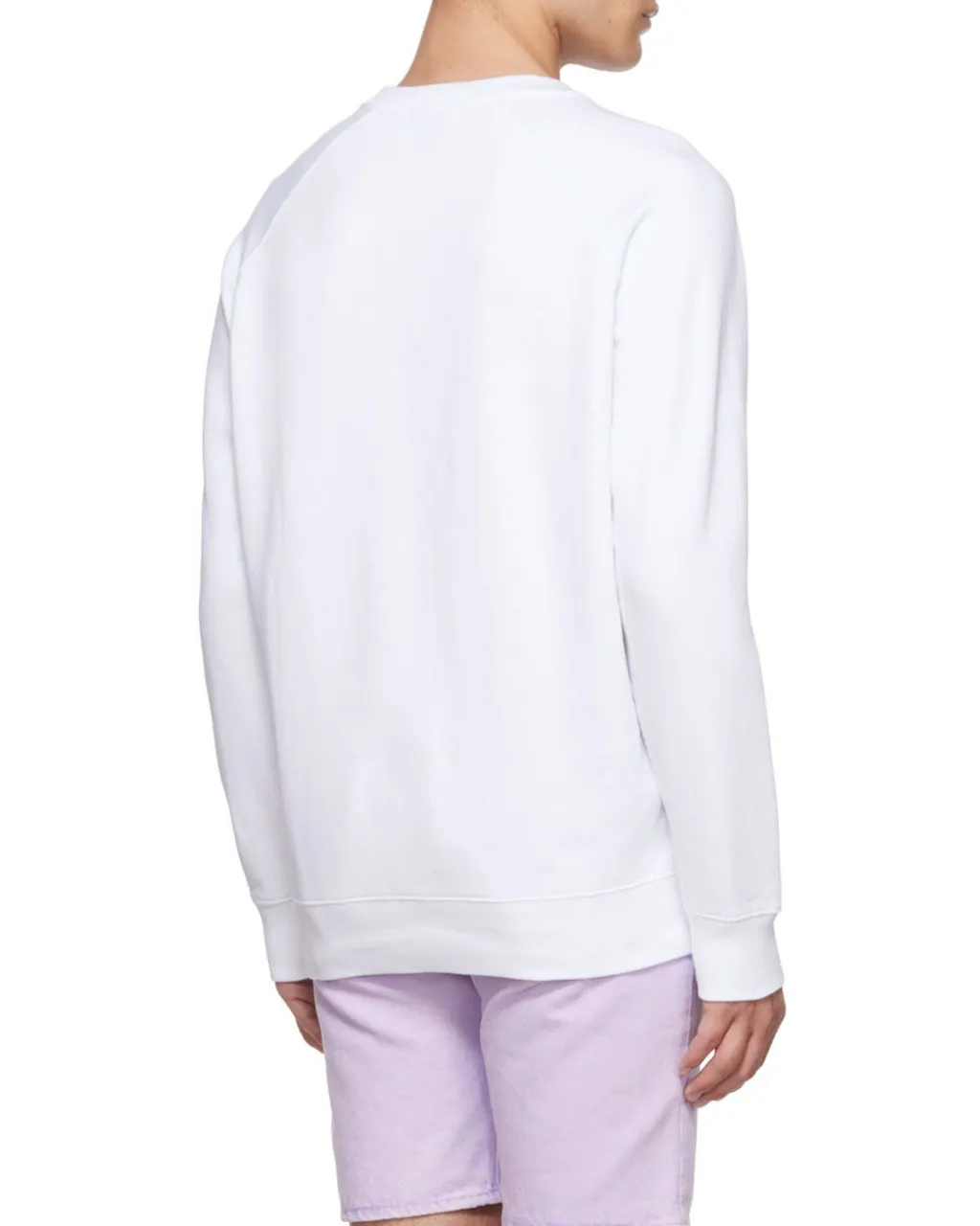 Fox Head-Embroidered Crew-Neck Sweatshirt
