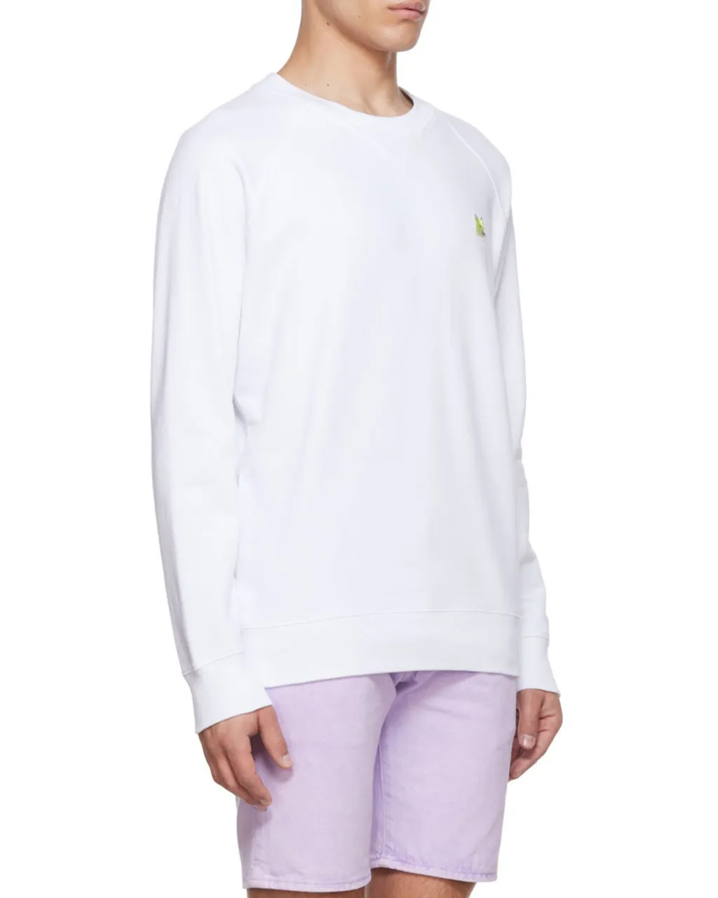 Fox Head-Embroidered Crew-Neck Sweatshirt