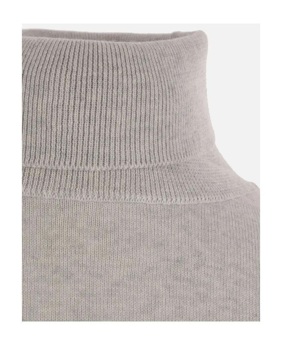 Bold Fox Head Patch Turtleneck Jumper