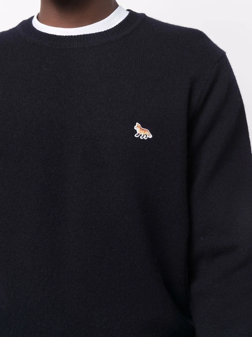 Baby Fox Patch Cosy R-Neck Pullover