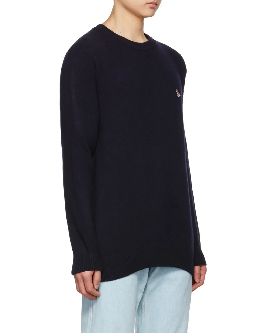 Baby Fox Patch Cosy R-Neck Pullover