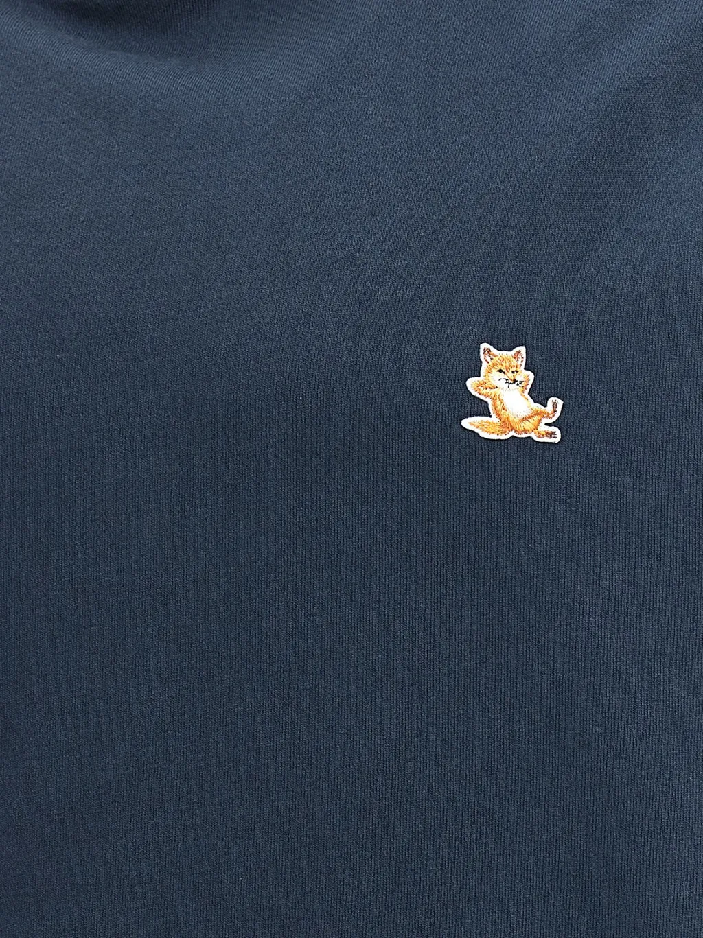 Bold Fox Head Patch Drawstring Hoodie