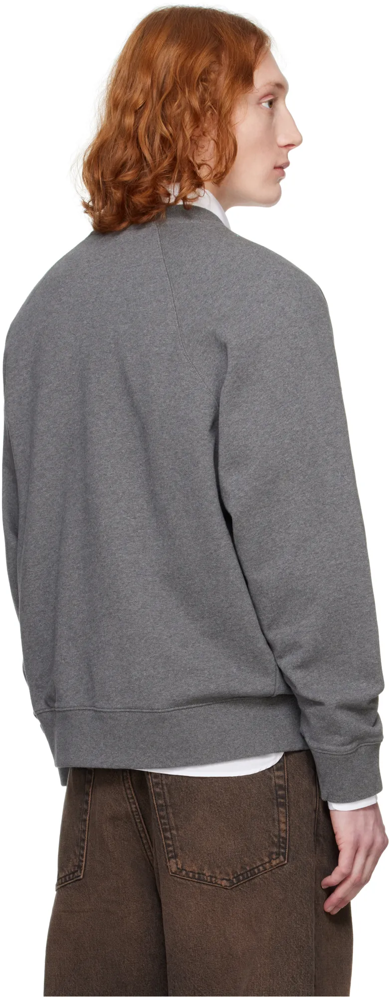 Bold Fox Head Patch Oversized Sweatshirt