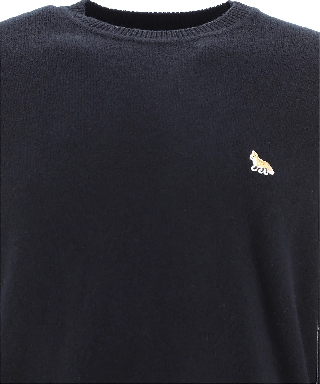 Baby Fox Patch Cosy R-Neck Pullover