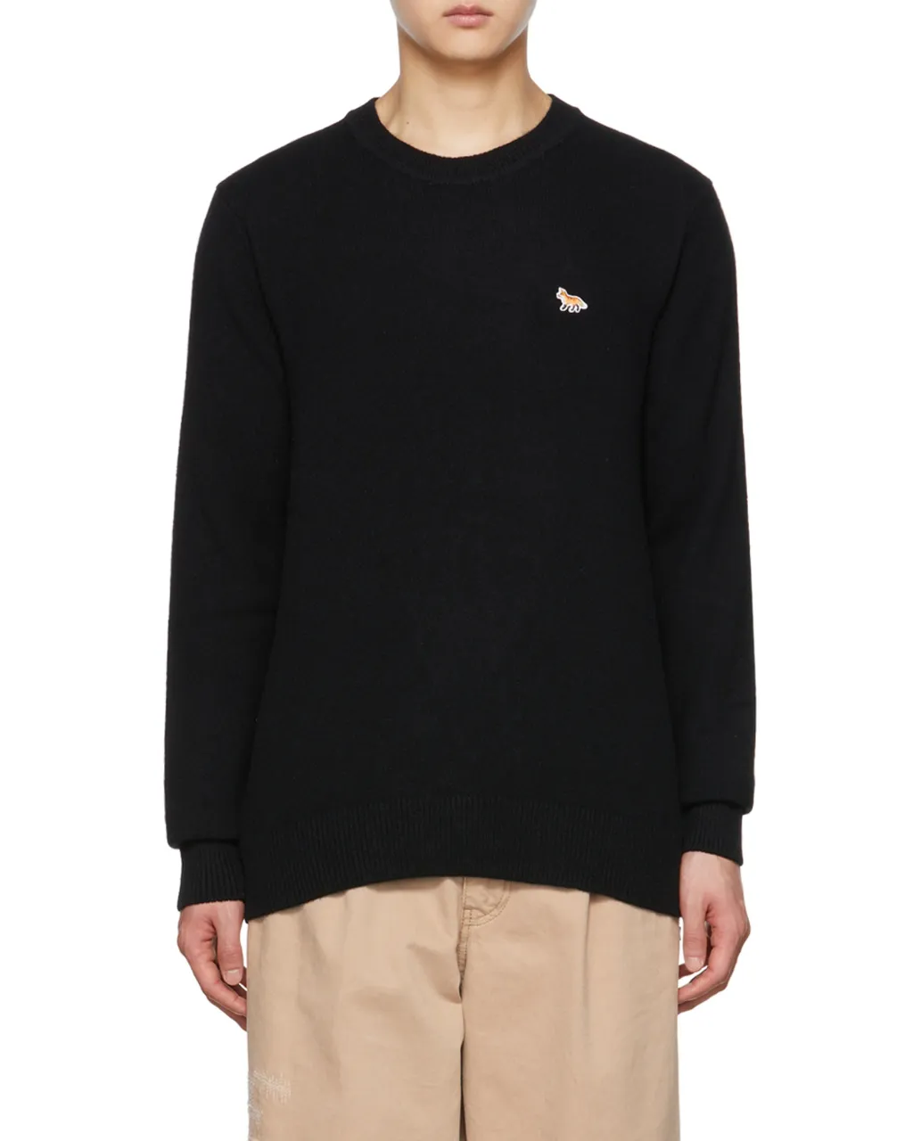 Baby Fox Patch Cosy R-Neck Pullover