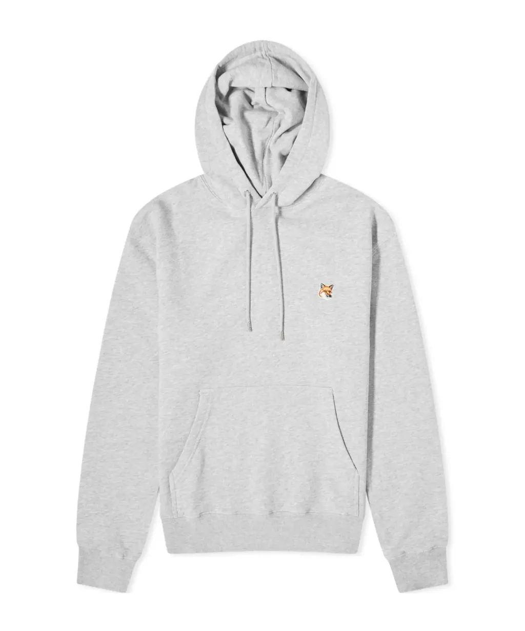 Fox Head Patch Drawstring Hoodie
