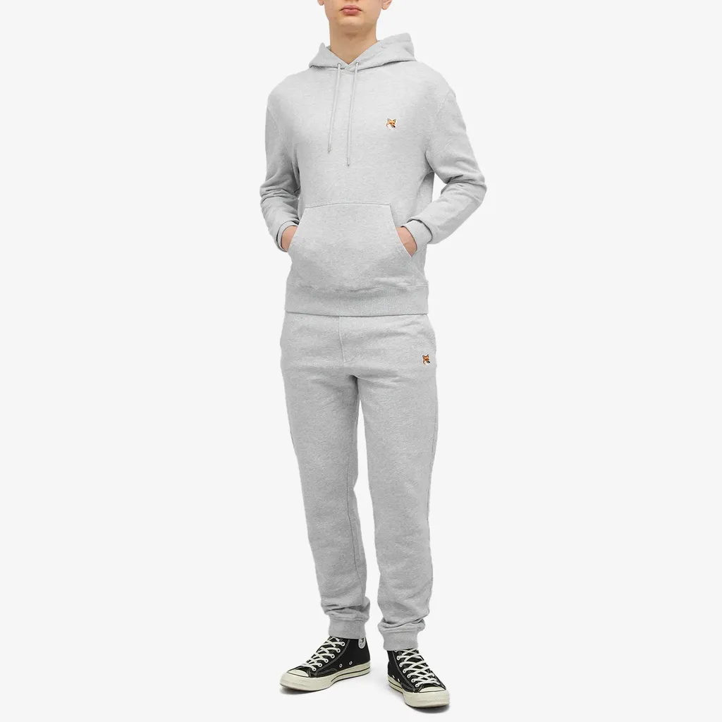Fox Head Patch Drawstring Hoodie