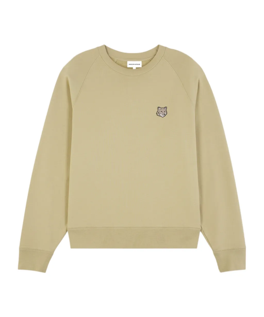 Bold Fox Head Patch Oversized Sweatshirt