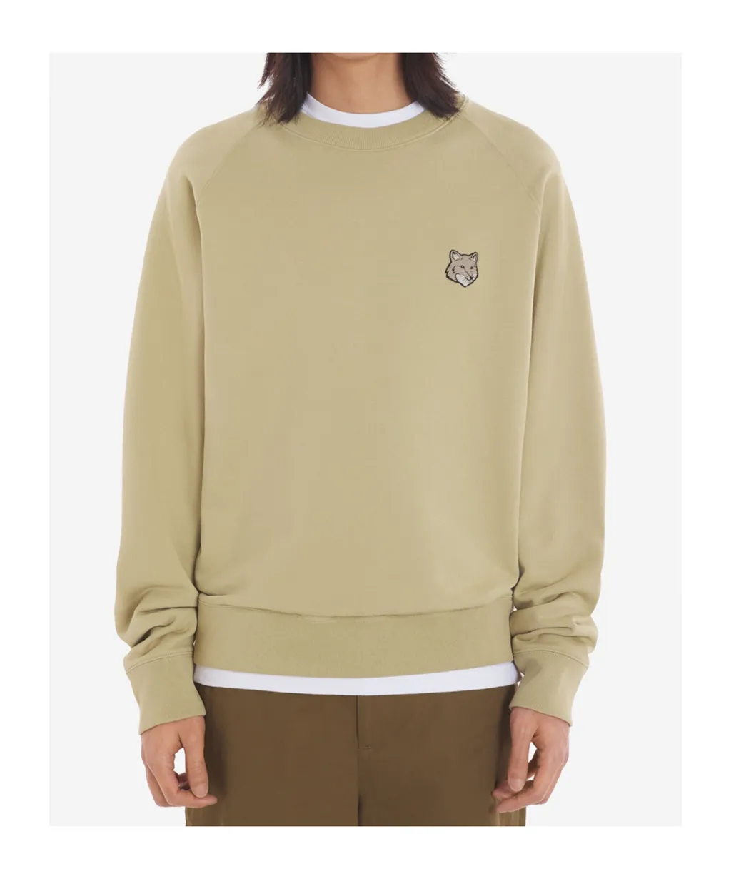 Bold Fox Head Patch Oversized Sweatshirt