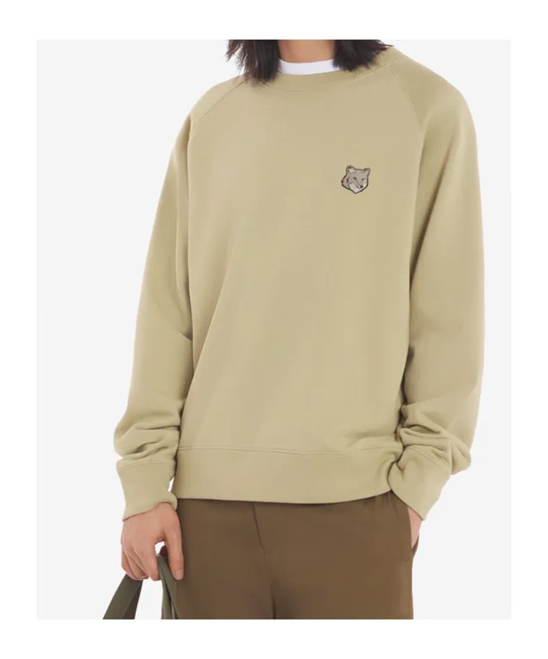 Bold Fox Head Patch Oversized Sweatshirt