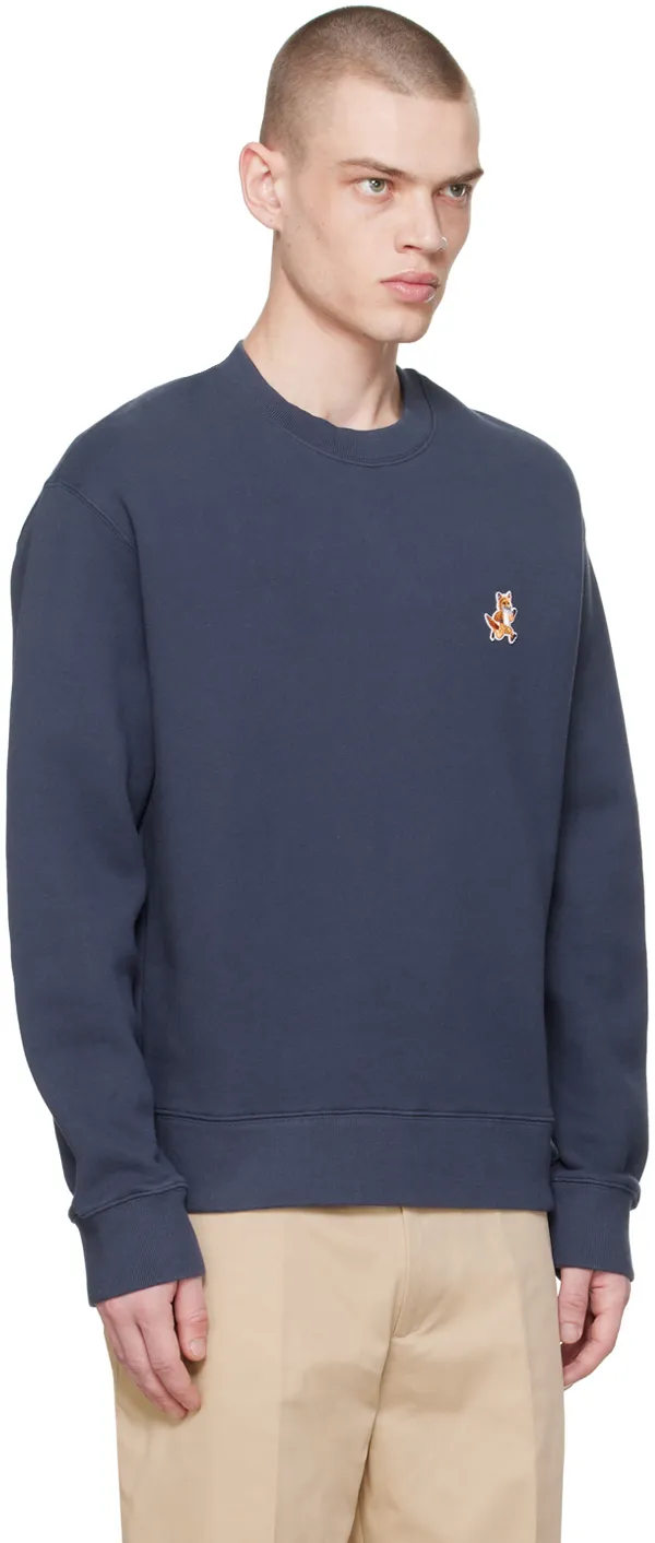 Speedy Fox Patch Crewneck Sweatshirt