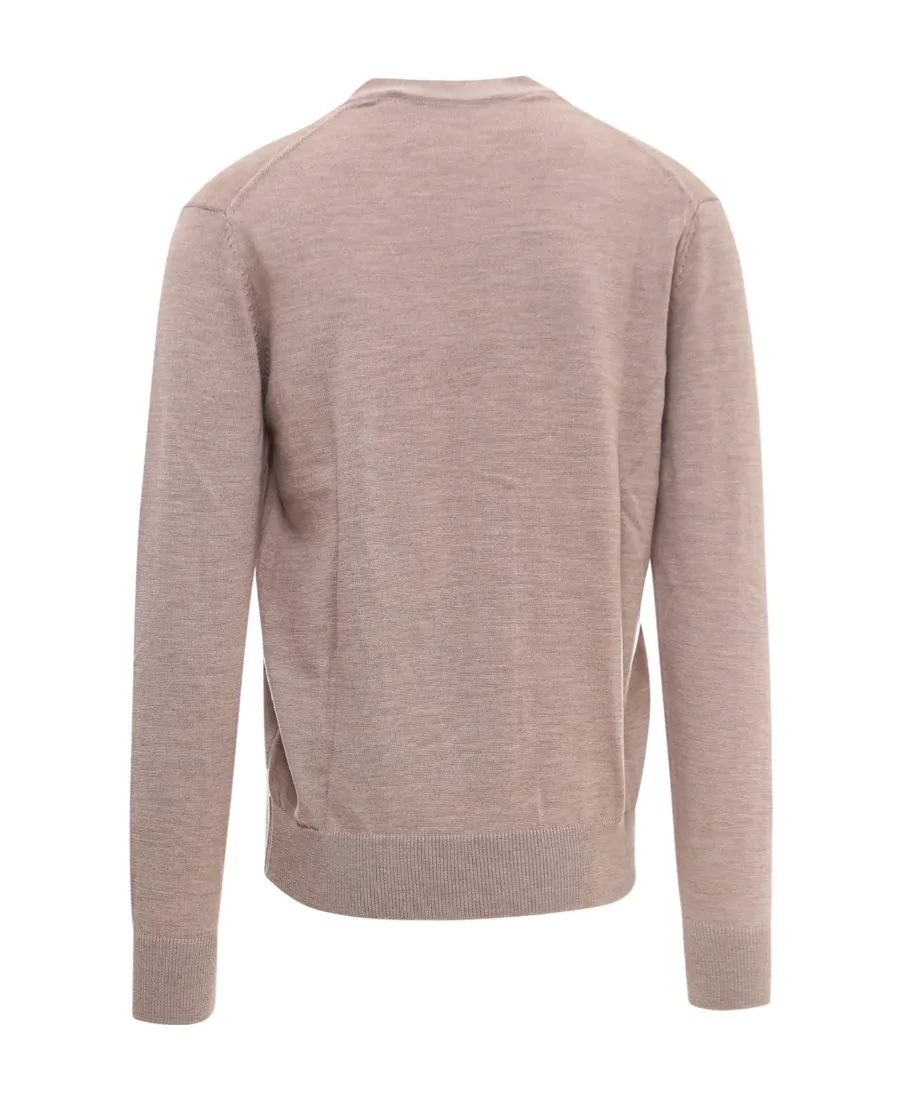 Fox-Patch Wool Cardigan