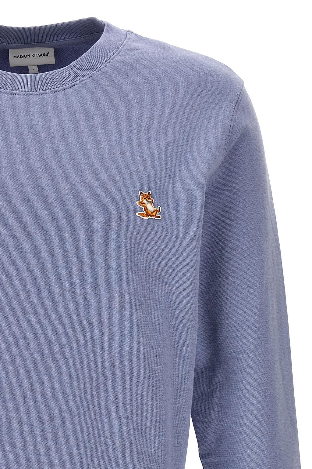 Chillax Fox Patch Crewneck Sweatshirt